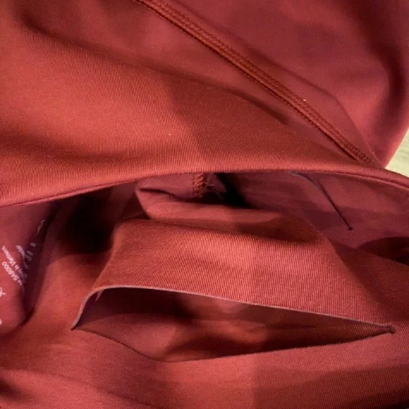 Girlfriend Collective Luxe High-Rise Leggings Burgundy Red – Women’s Sz XXS - Picture 7 of 9